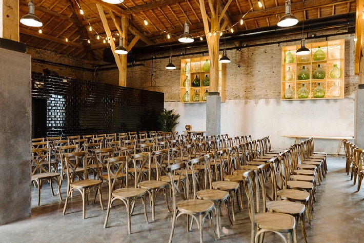 salle de réception au château de Chignat